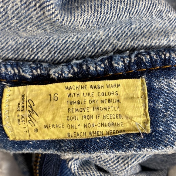 Vintage Chic acid washed jeans size 16 - the OG of mom jeans see measurements - Picture 5 of 11